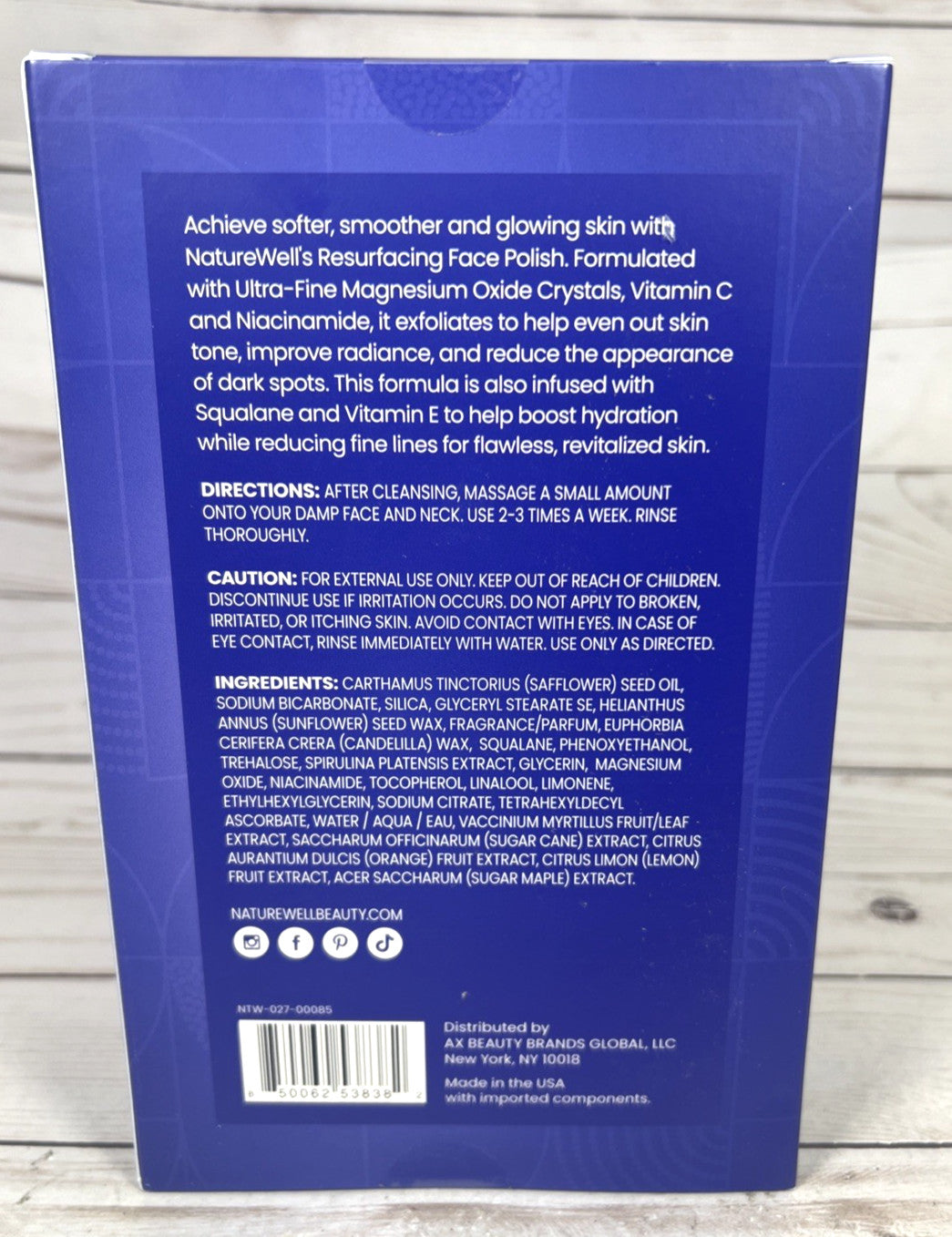 NatureWell Resurfacing Face Polish 2Pk Vitamin C Niacinadmide
