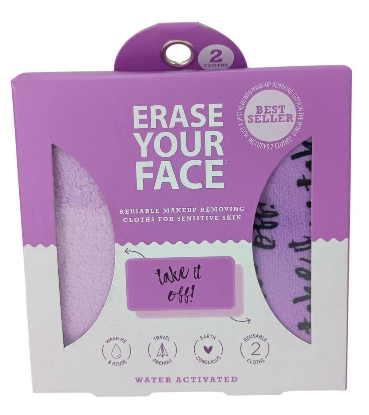 Reusable Makeup Remover Cloths for Sensitive Skin - 2 Pack