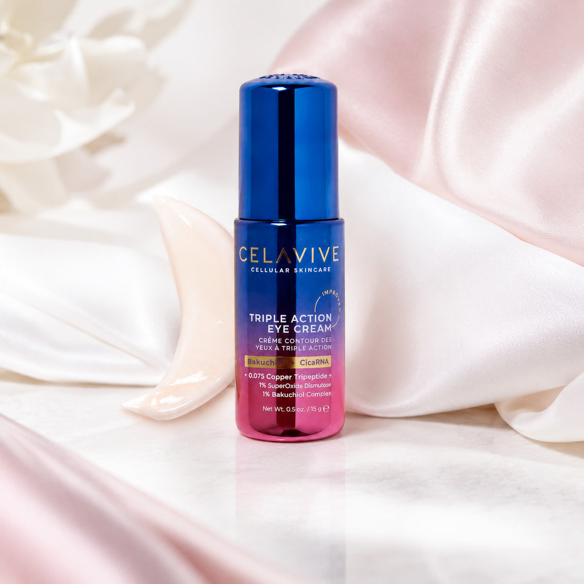 USANA Celavive Triple Action Eye Cream for Dark Circles & Puffiness 0.5 oz