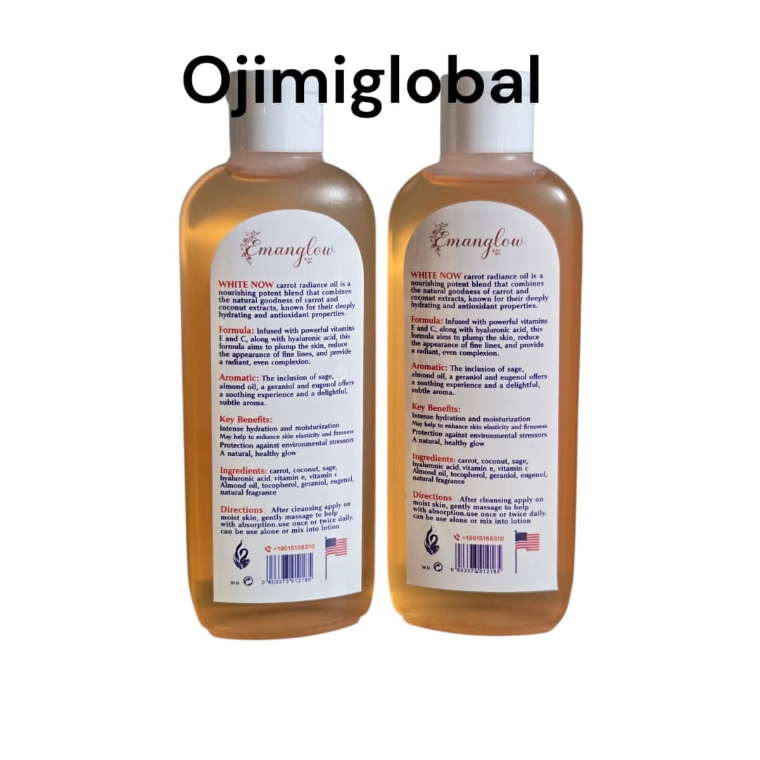 Hydrating Brightening Carrot & Coconut Oil Set for Skin - 2pcs