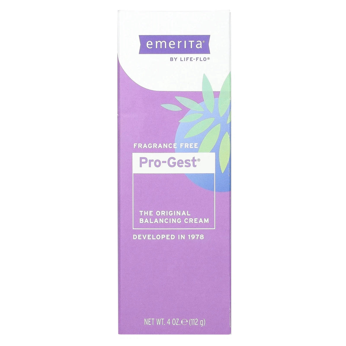 Pro-Gest Balancing Cream, Fragrance Free, 4 oz