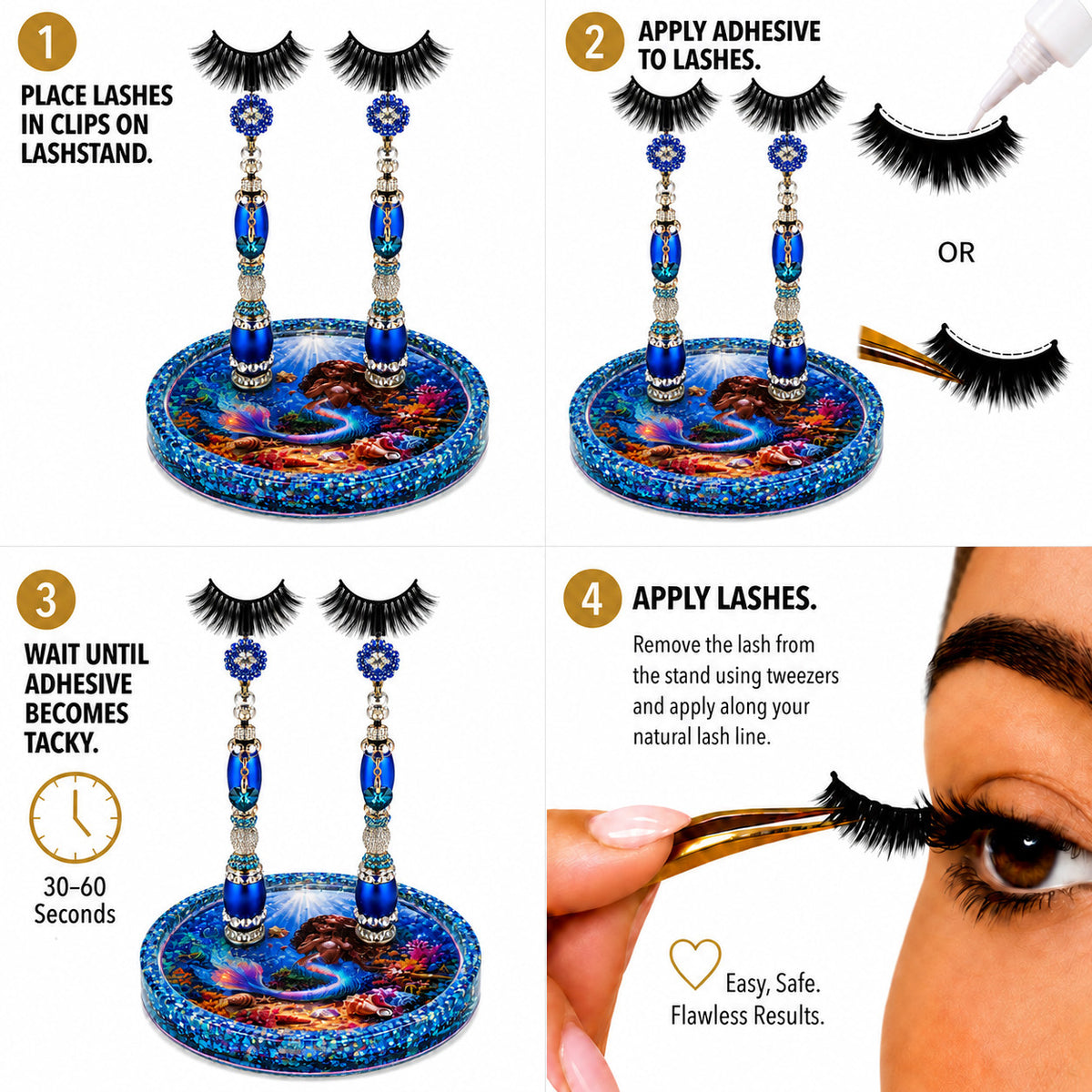 Magnetic Lash Stand - Handmade Lash Prep, Drying & Display