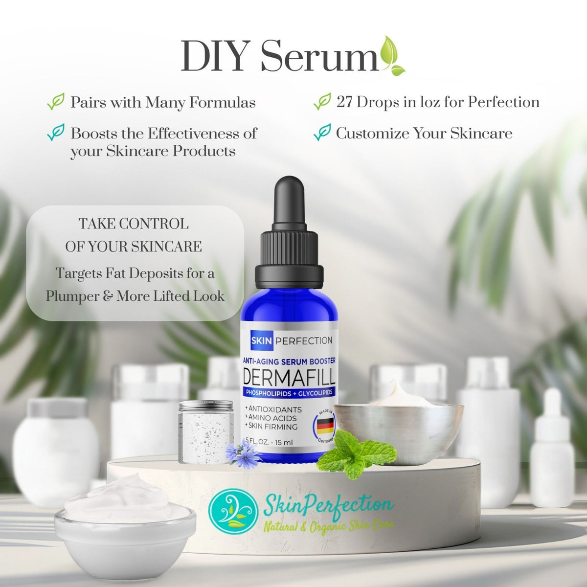 Anti-Aging Under-Eye & Face Wrinkle Filler - Plumping & Lift Serum Additive