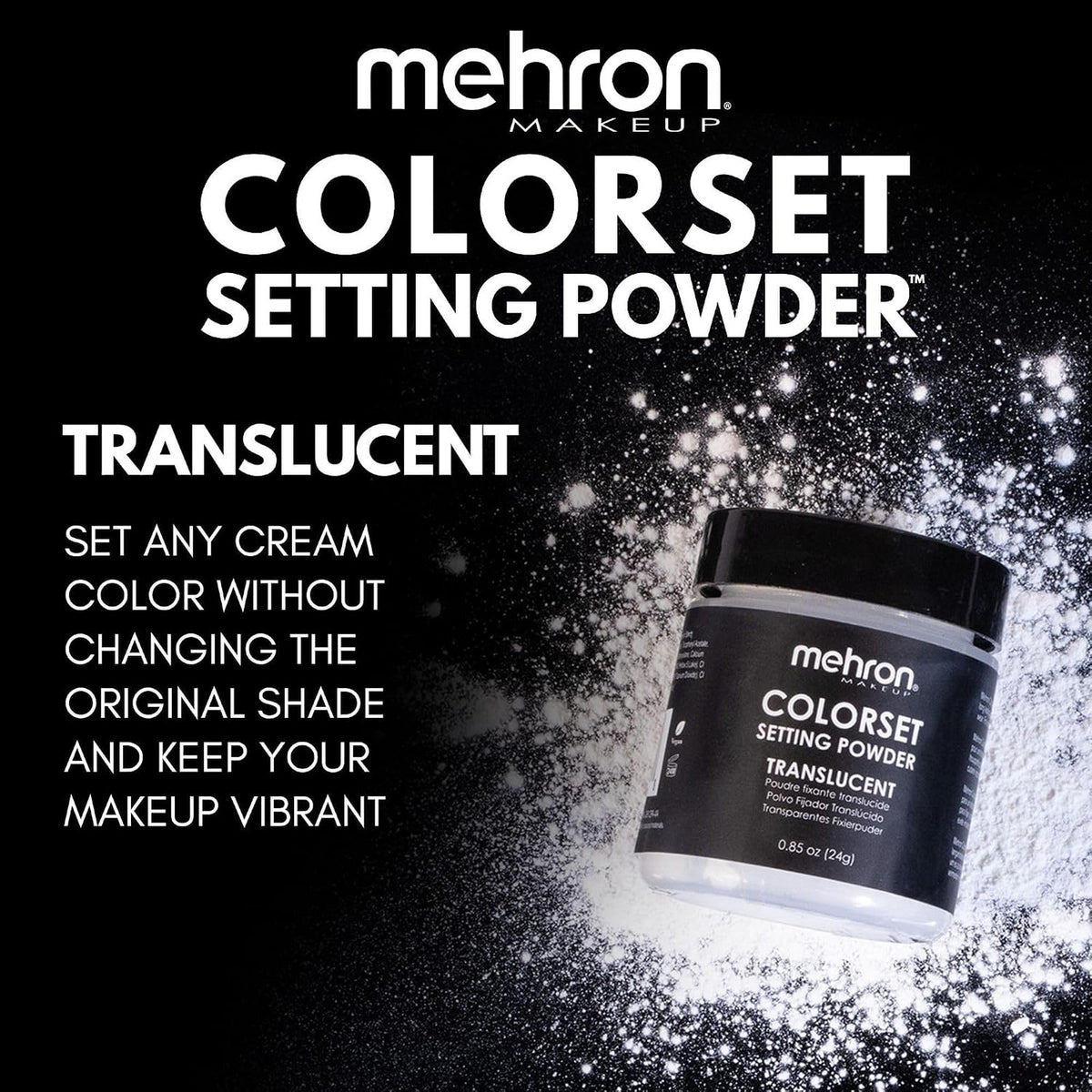 Translucent Setting Powder for Face & Body Makeup - Cosplay, Face Paint, Long-Lasting Finish