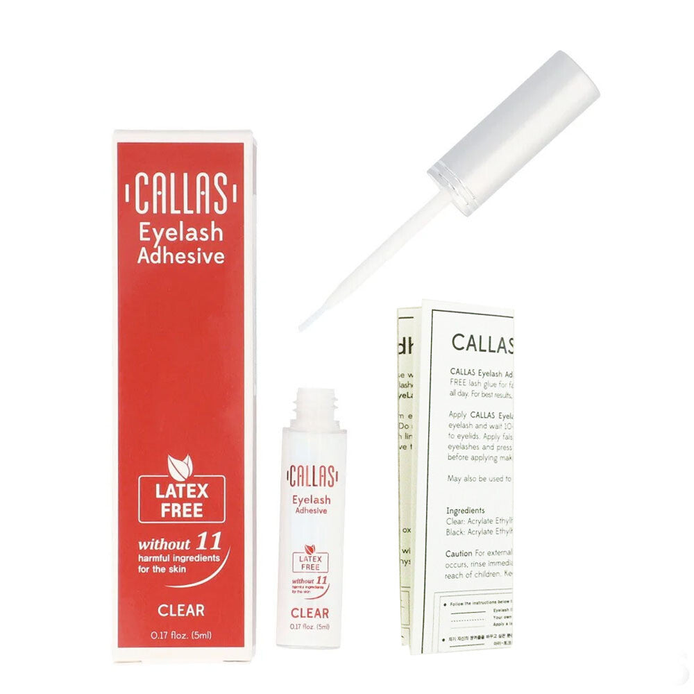 Latex-Free Clear Eyelash Adhesive - Waterproof False Lash Glue