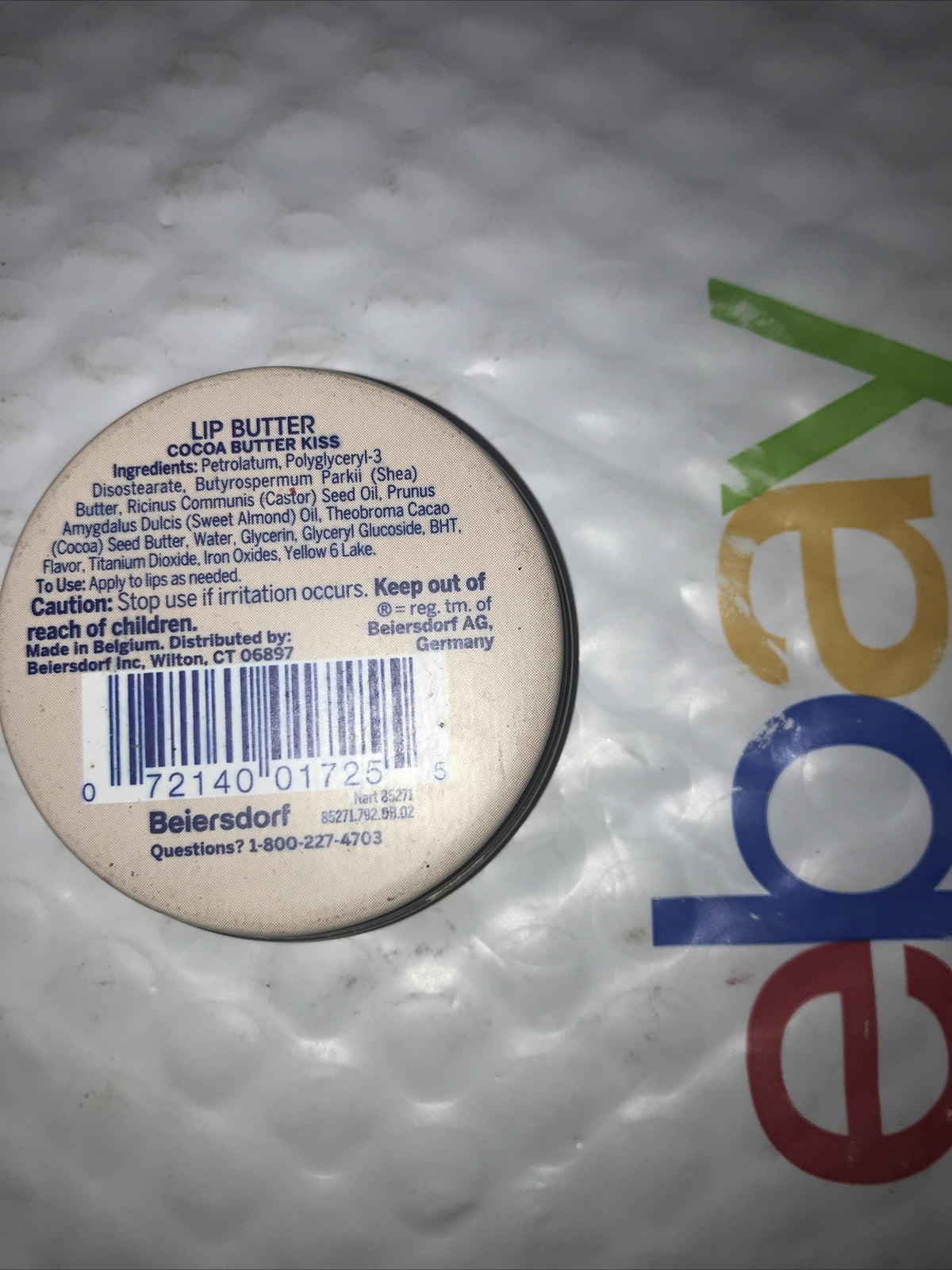 NIVEA Lip Butter Cocoa Butter Lip Balm Unsealed