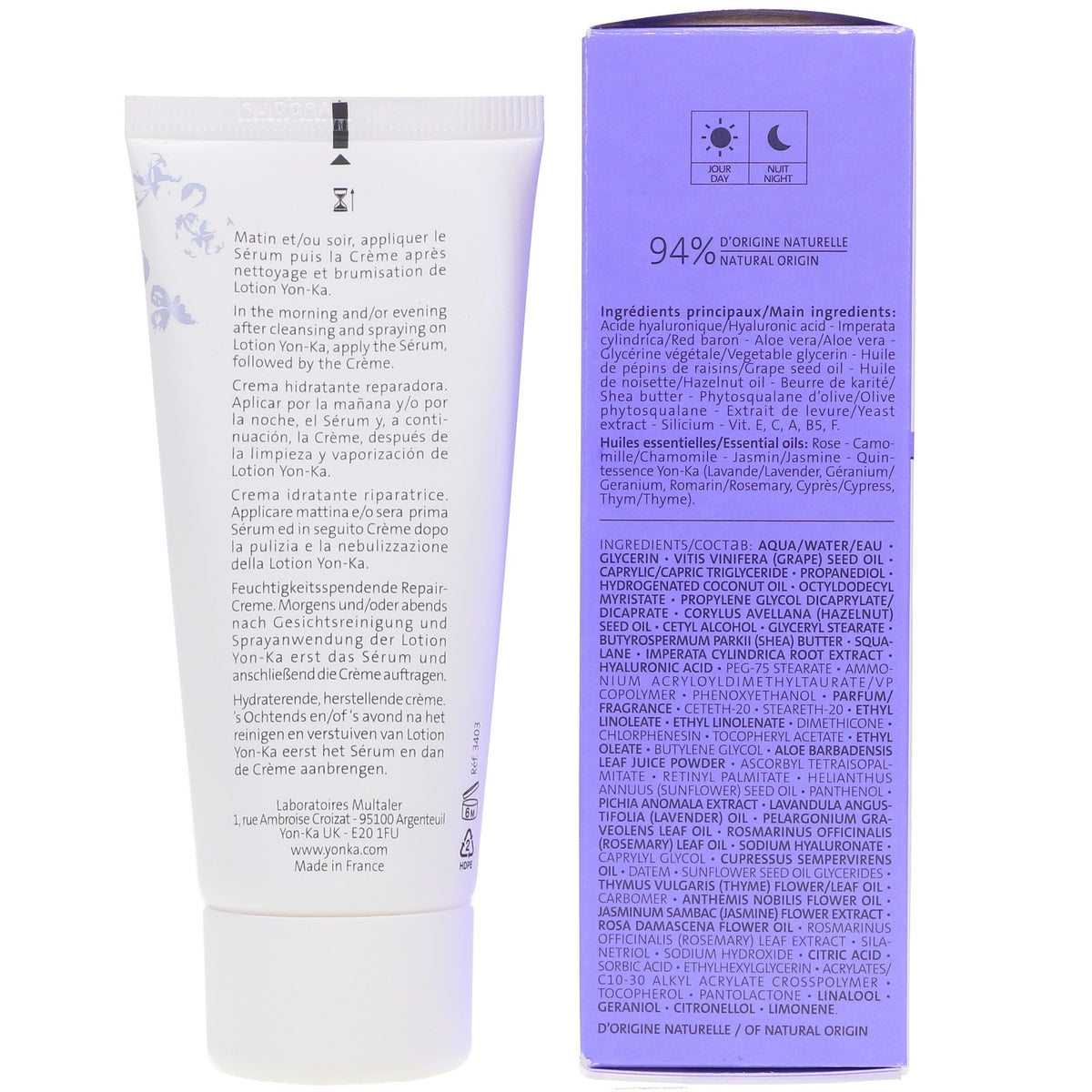 Hydrating Face Cream for Dry Skin with Hyaluronic Acid & Shea Butter - 1.74 oz