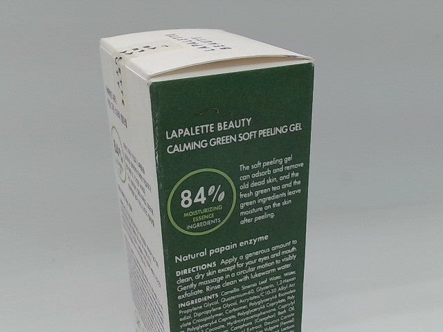 Calming Green Soft Peeling Gel - Gentle Korean Facial Cleanser 3.4 Oz