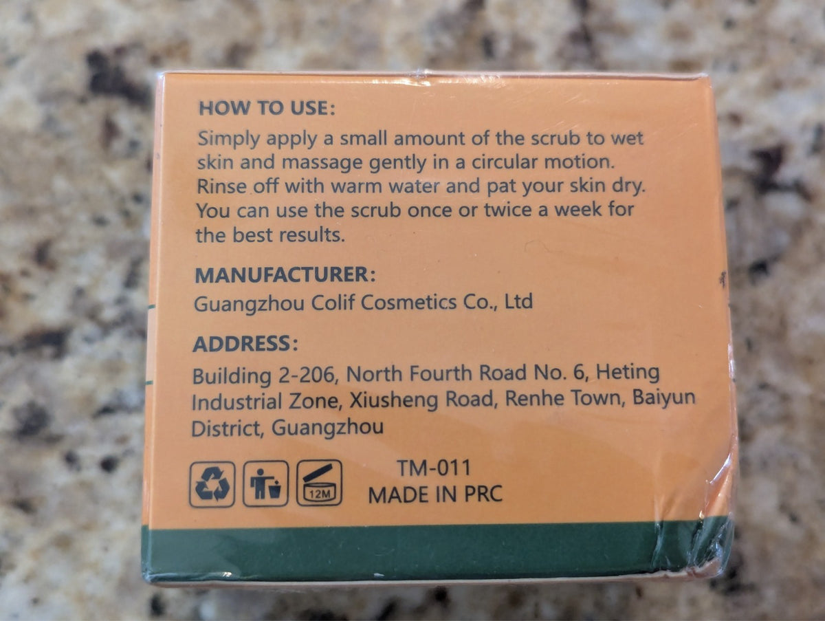 GoHoSo Turmeric Body Scrub Exfoliating Dead Sea Salt Butter 7.76 oz