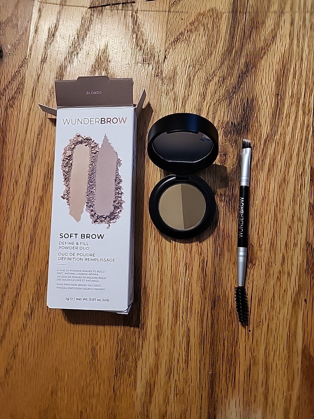 Wunderbrow Soft Brow Define & Fill Powder Duo Blonde - Eyebrow Makeup Kit