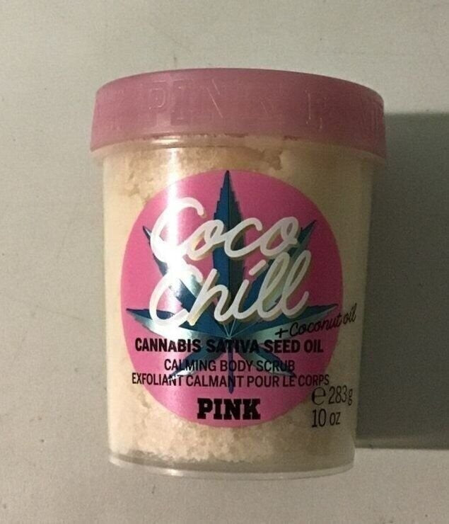 Calming Body Scrub with Cannabis Sativa & Micro Salt Crystals – Pink Coco Chill