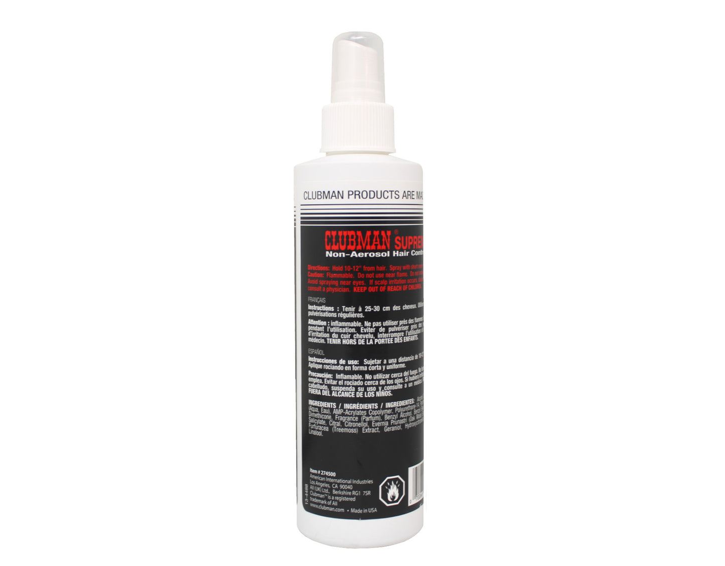 6 Pack Hair Spray 8oz Medium to Firm Hold Non-Aerosol Styling Spray