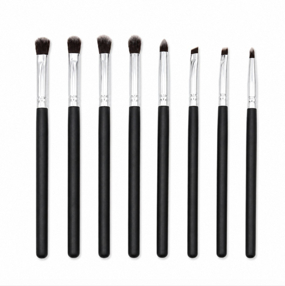 8-Piece Eye Makeup Brush Set for Eyeshadow Blending & Detailing - Travel Friendly