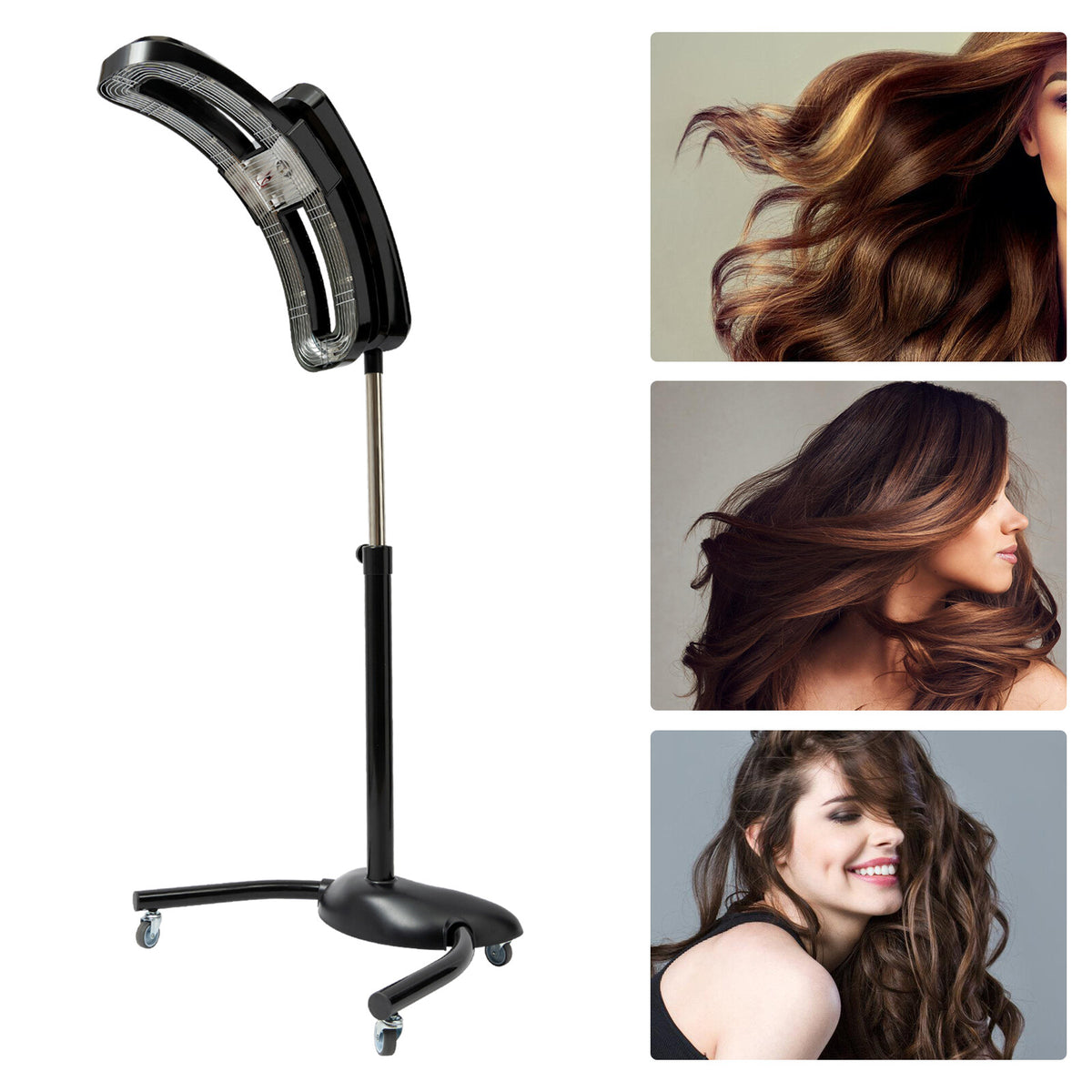 Vertical Standing Hair Dryer 950W with Adjustable Temperature & Cooling System
