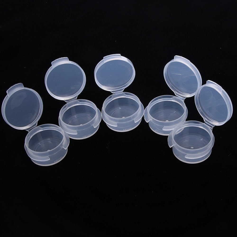 5g Empty Clear Cosmetic Jars with Snap Lids – 50 Pack Portable Mini Containers
