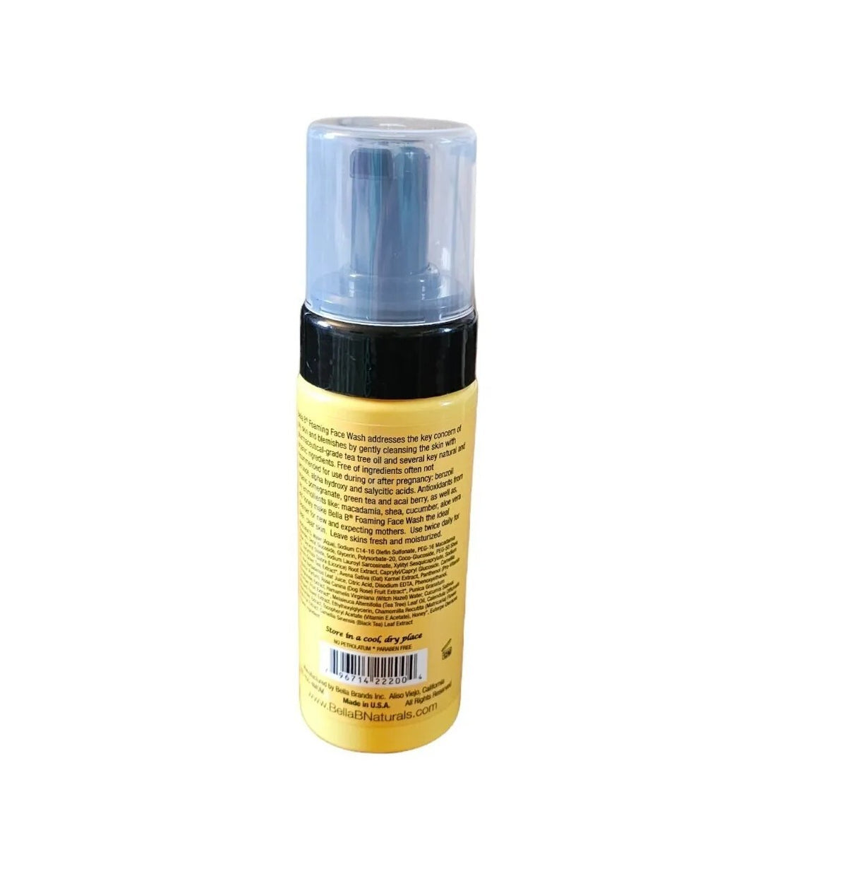 Foaming Face Wash with Tea Tree Oil - Organic, Hypoallergenic, 4 Oz