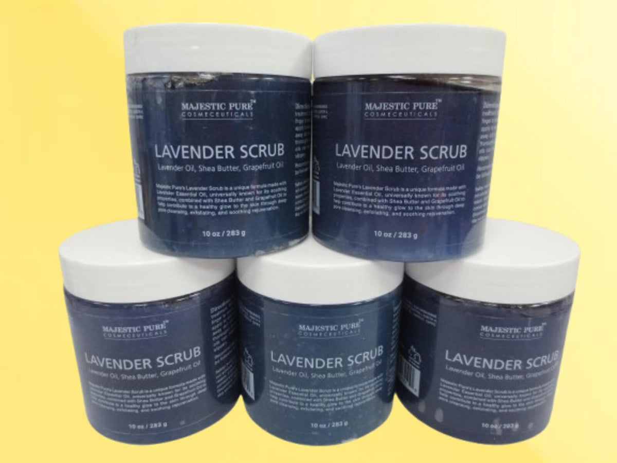 MAJESTIC PURE LAVENDER SCRUB 10 OZ LOT OF 5