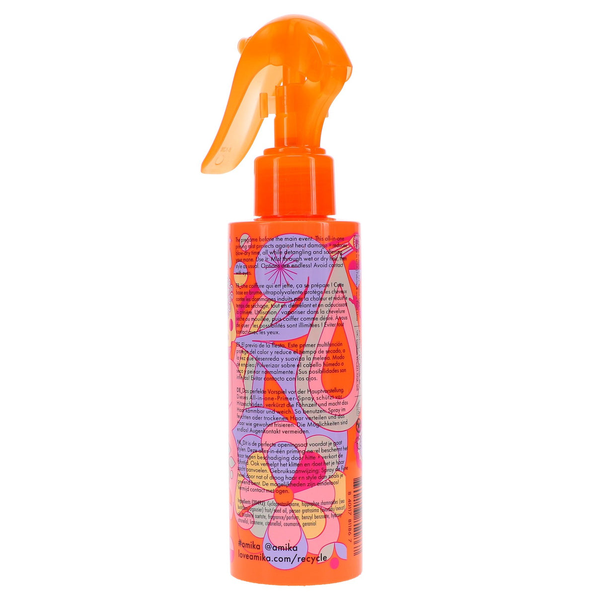 Amika Detangling Primer Spray 5 oz for Frizz Control & Shine