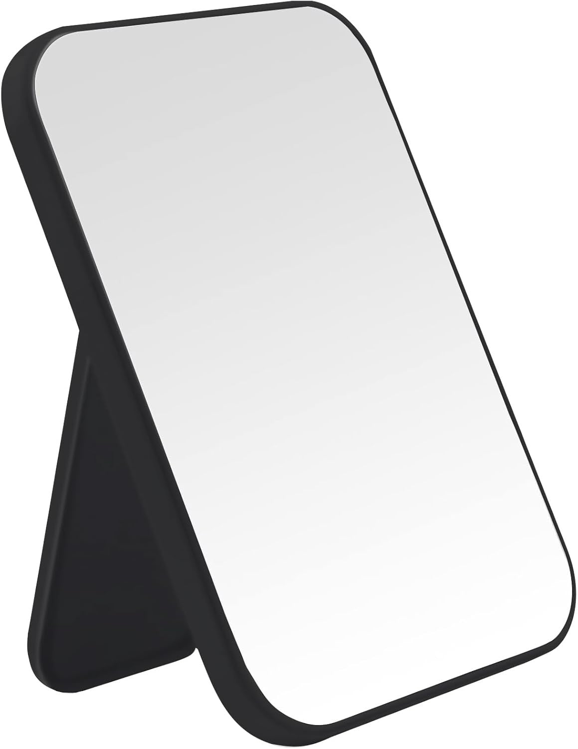8 Inch Portable Folding Makeup Mirror - Black, Desktop Vanity