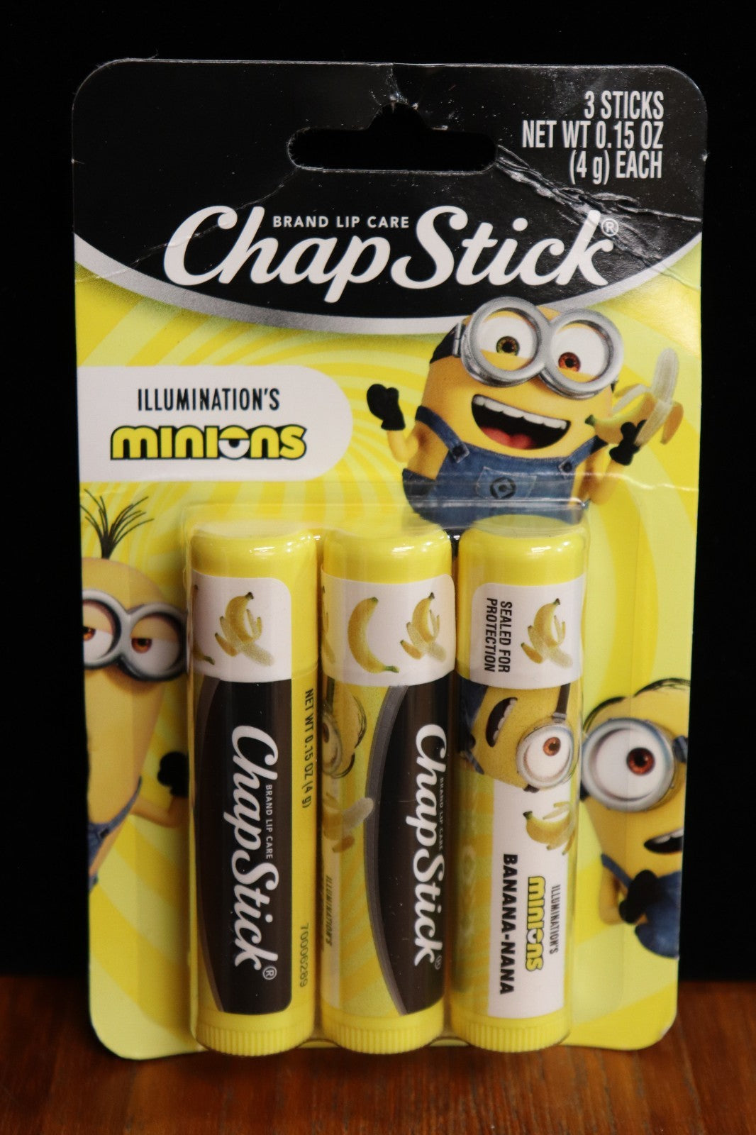 Banana Lip Balm 3-Pack - ChapStick Minions Limited Edition