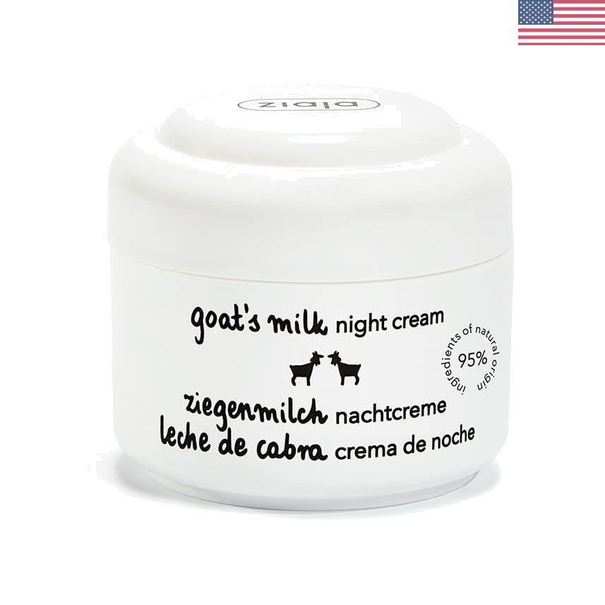 Goat's Milk Night Face Cream - Anti-Aging Hydrating Skincare for All Skin Types