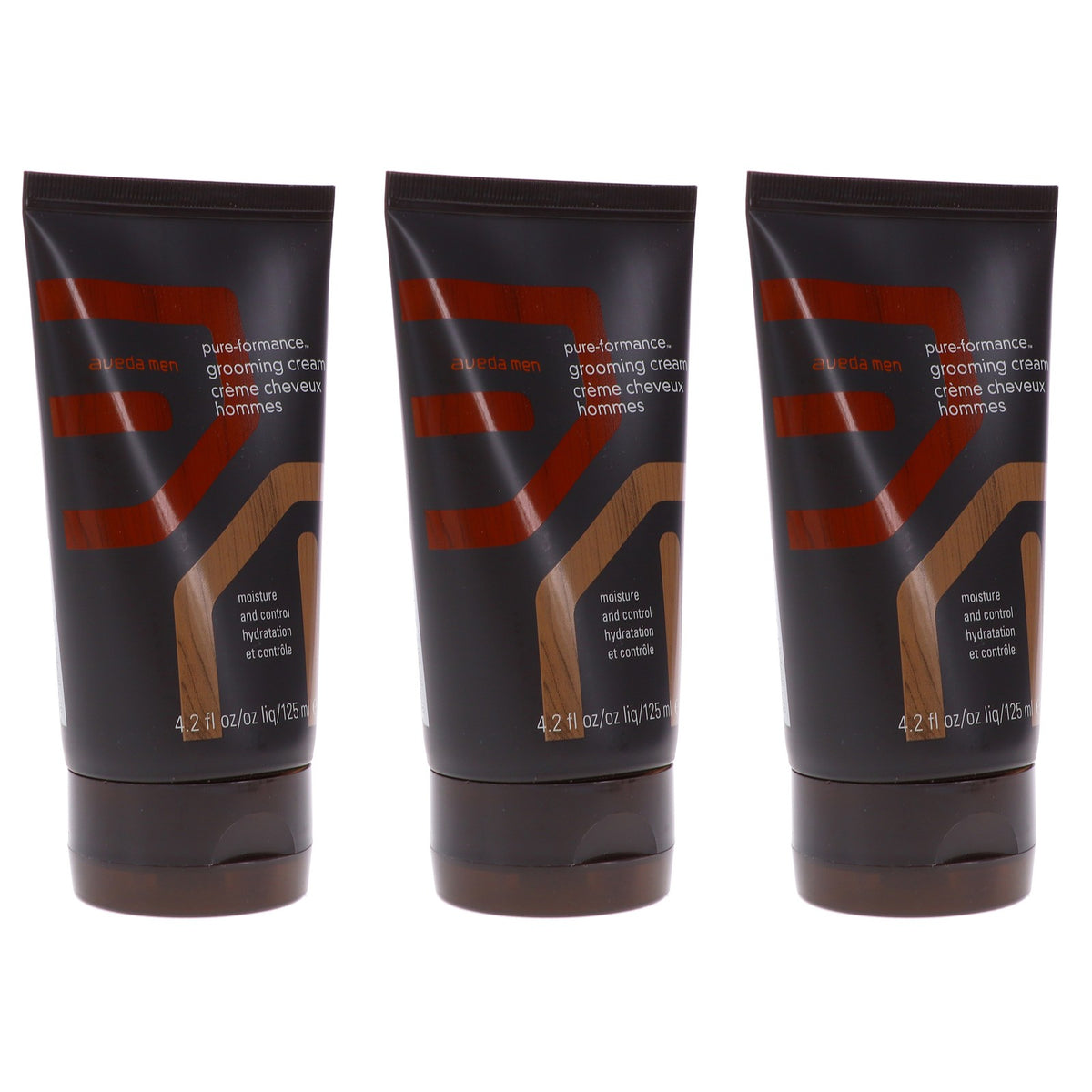 Men's Grooming Cream with Natural Scent - Medium Hold, 4.2 oz, 3 Pack
