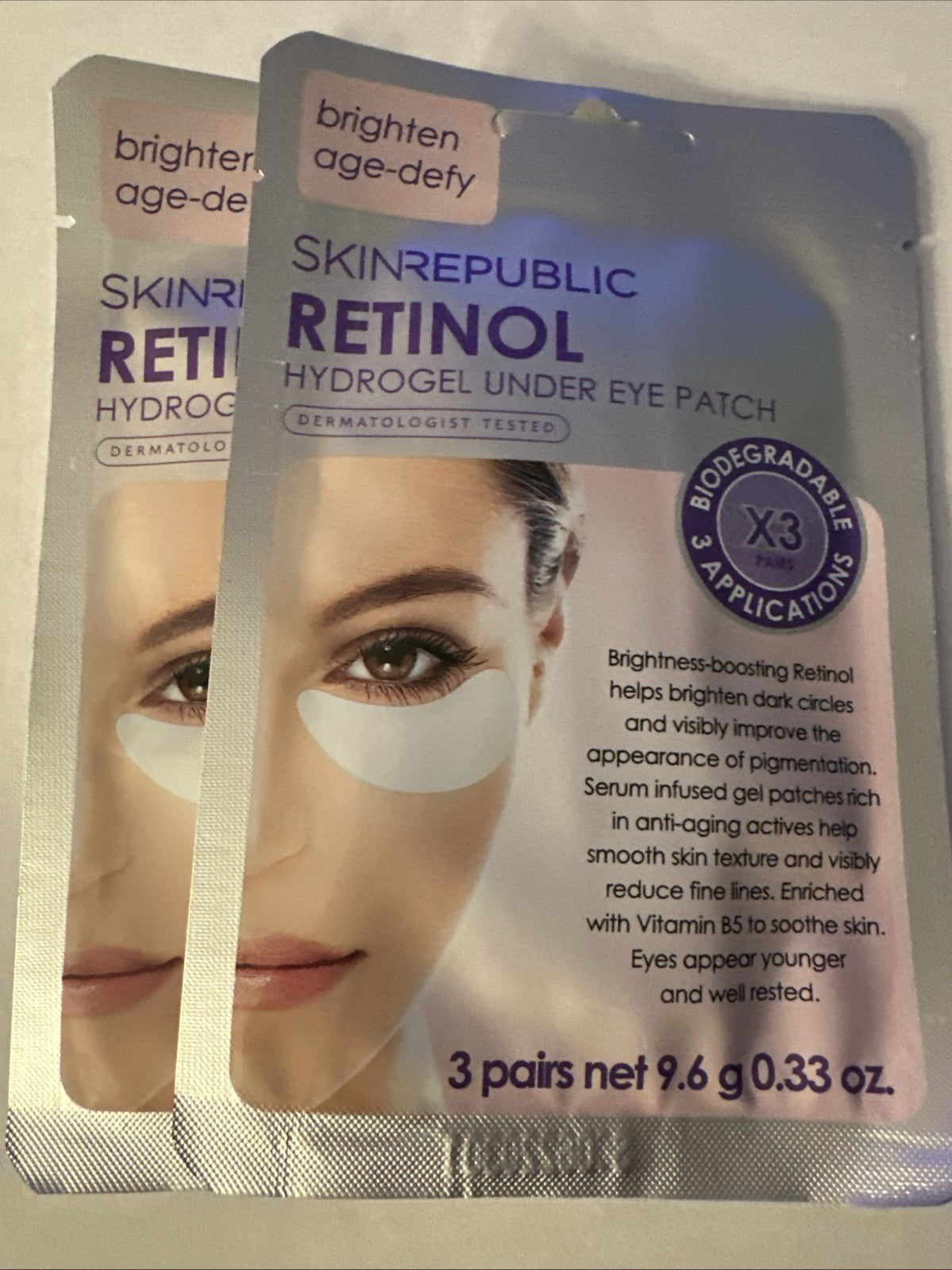 Hydrogel Under Eye Patches with Retinol for Deep Wrinkles - Skin Care Set