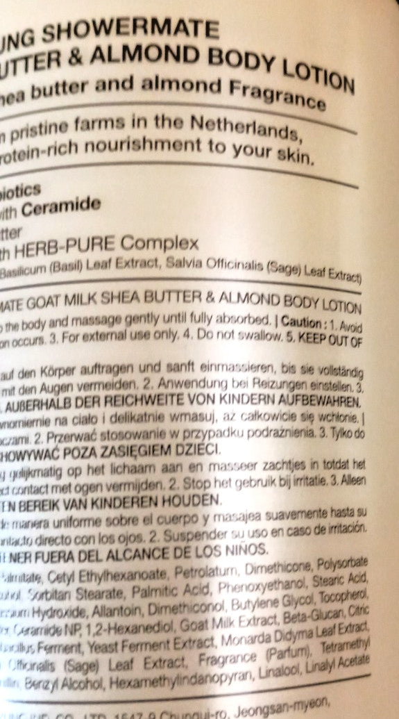 Goat Milk Shea Butter Almond Body Lotion 13.5 oz - 2 Pack
