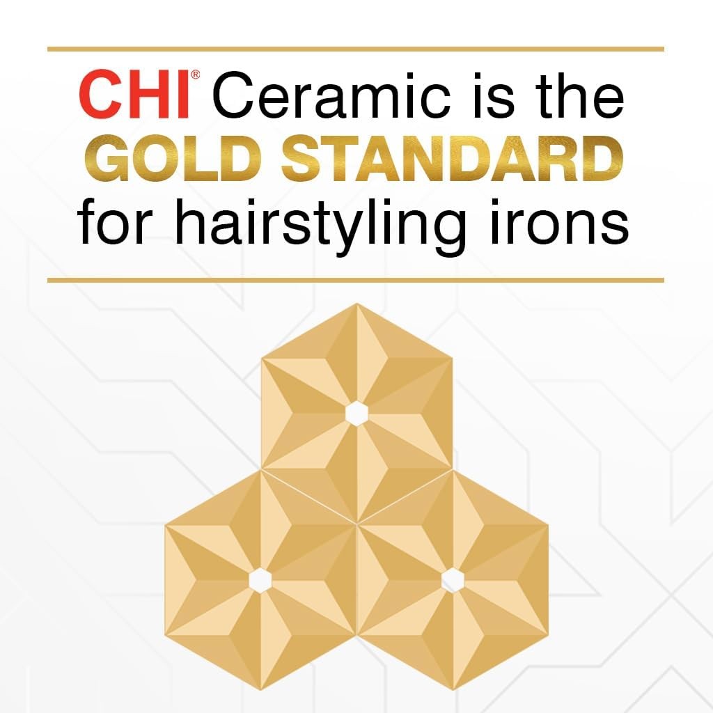 Ceramic Flat Iron for Hair Styling 1-Inch Plate - Adjustable Heat