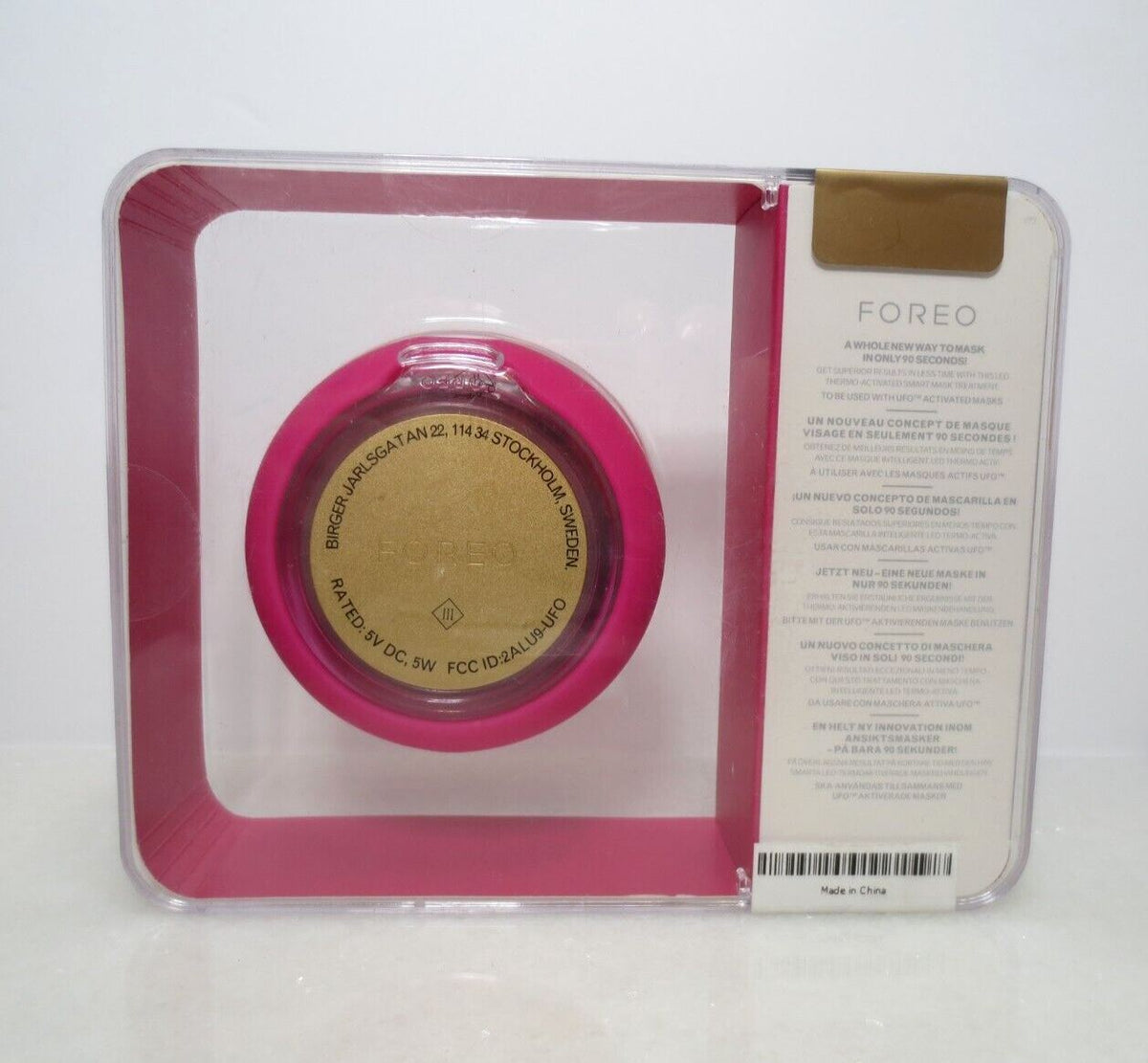 FOREO UFO LED Thermo Activated Smart Face Mask in Fuchsia - Skin Care Device