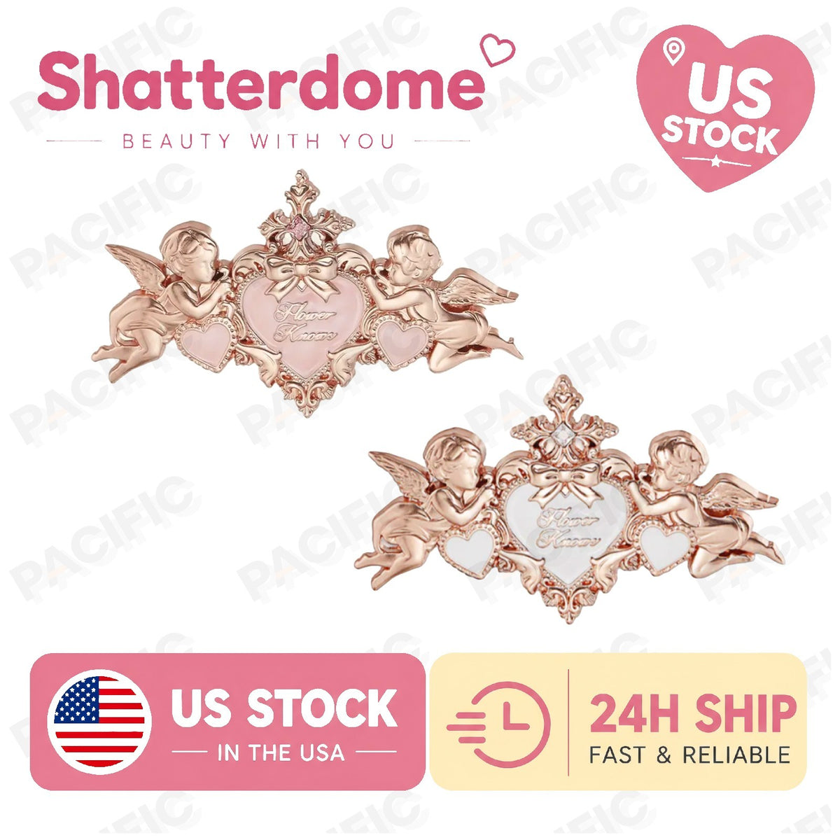 Flower Knows Little Angel Hair Clips Set of 2 Discontinued US Stock