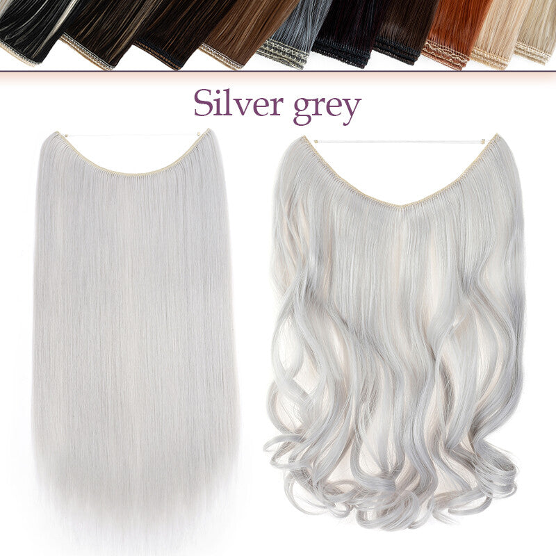 Natural Real Hair Extensions Wire-In Thick Wavy or Straight 20-24 Inch