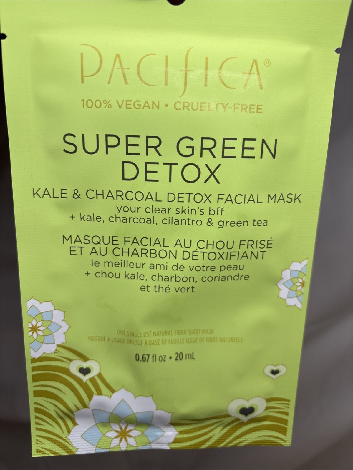 Pacifica Super Green Detox Kale & Charcoal Sheet Masks - Pack of 12