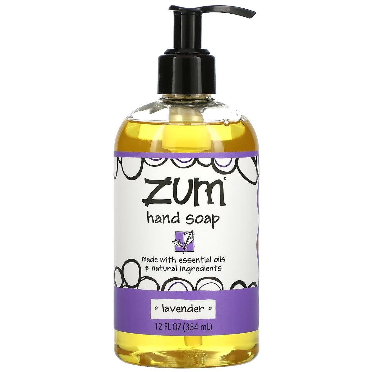 Zum Hand Soap, Lavender, 12 Fluid Ounces