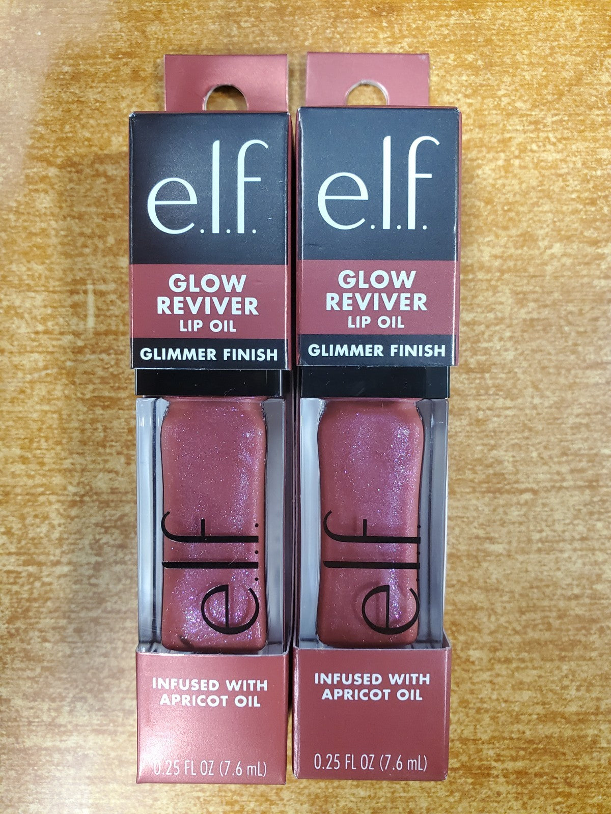 e.l.f Glow Reviver Lip Oil Pack - Hydrating Gloss, Divine Wine Shade