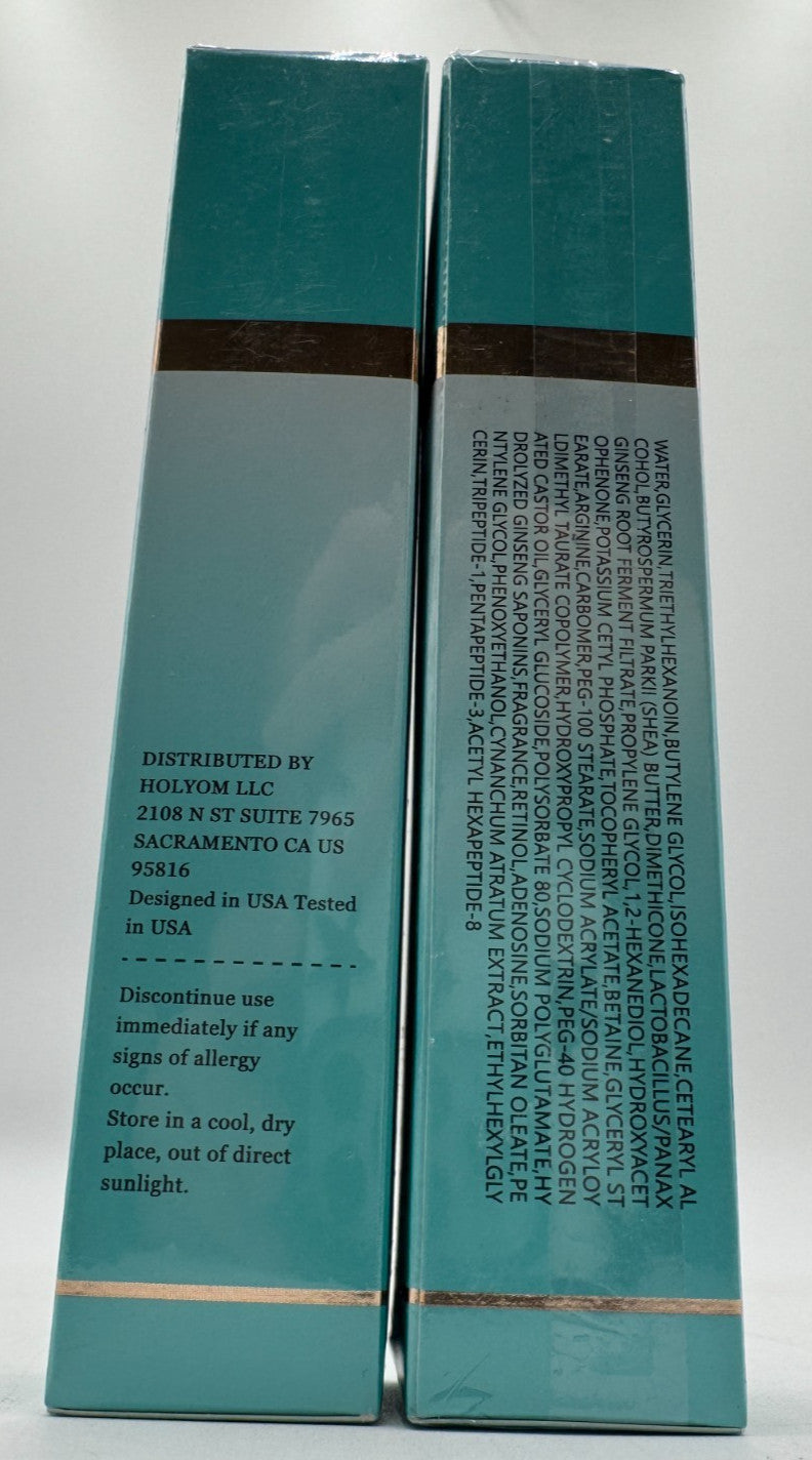 Holyom Advanced Eye Cream for Dark Circles & Wrinkles - 2 Pack, 1 fl oz Each