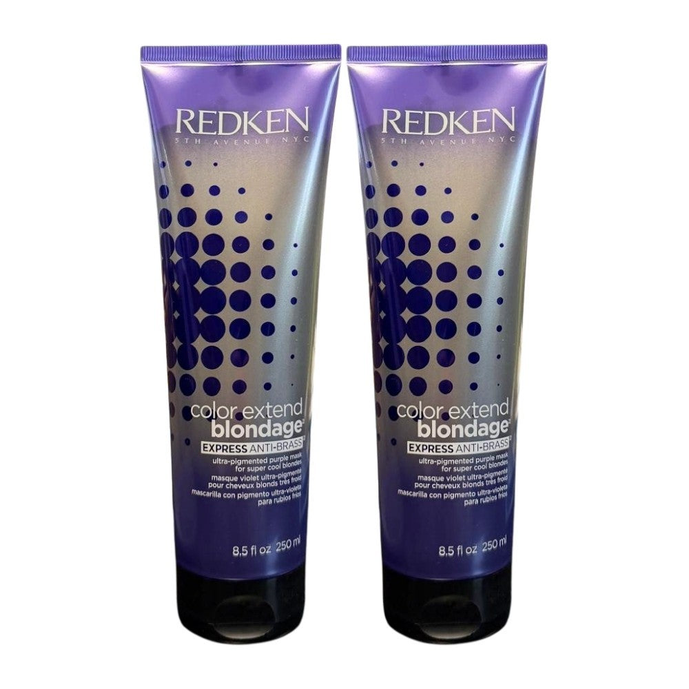 Redken Color Extend Blondage Anti-Brass Hair Mask for Blondes 8.5oz - Pack of 2
