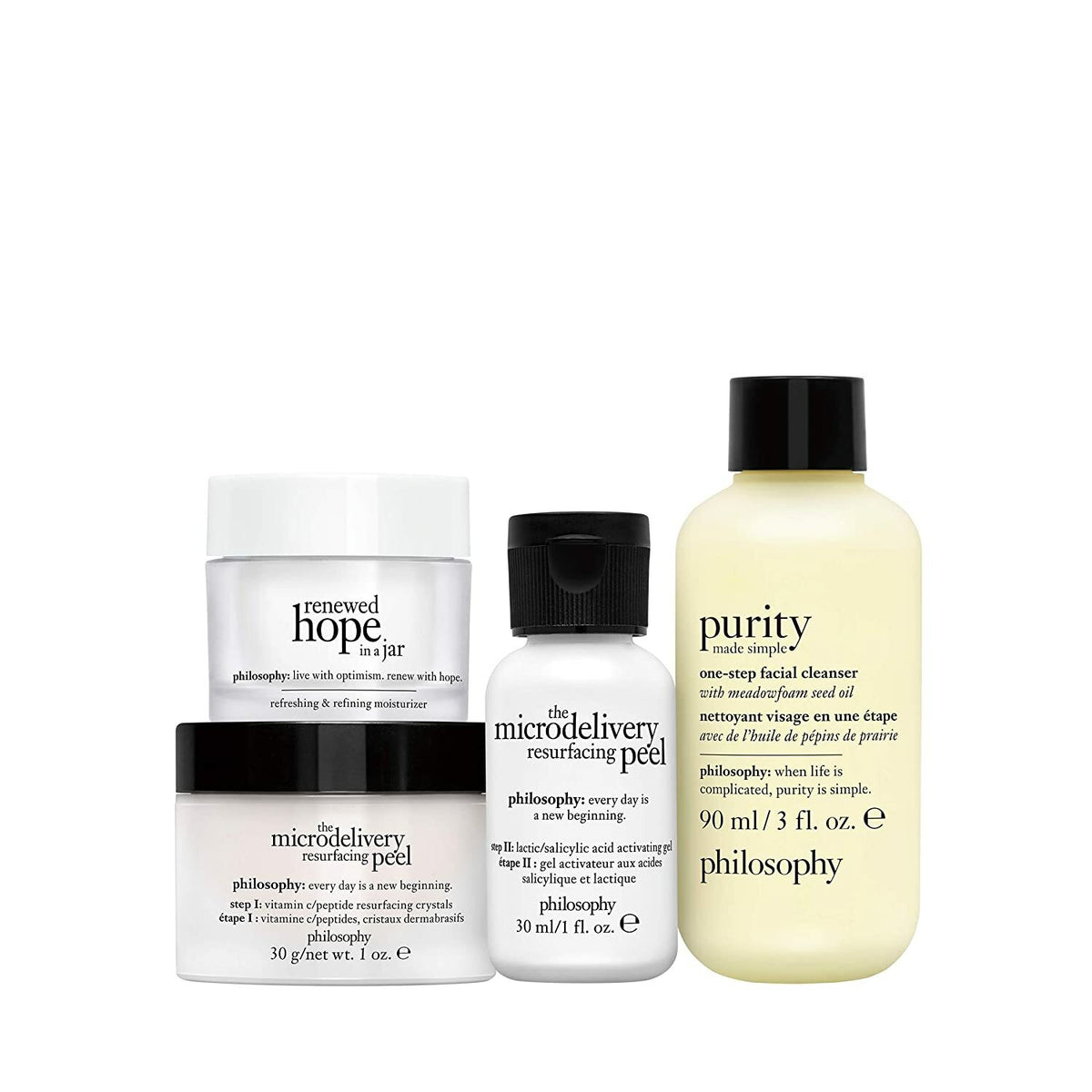 Philosophy Purity Made Simple Cleanser & Microdelivery Peel Set - Facial Skincare Kit