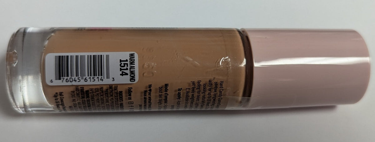 Hard Candy Glamoflauge Full Coverage Foundation 1514 Warm Almond 0.67 oz Set of 4