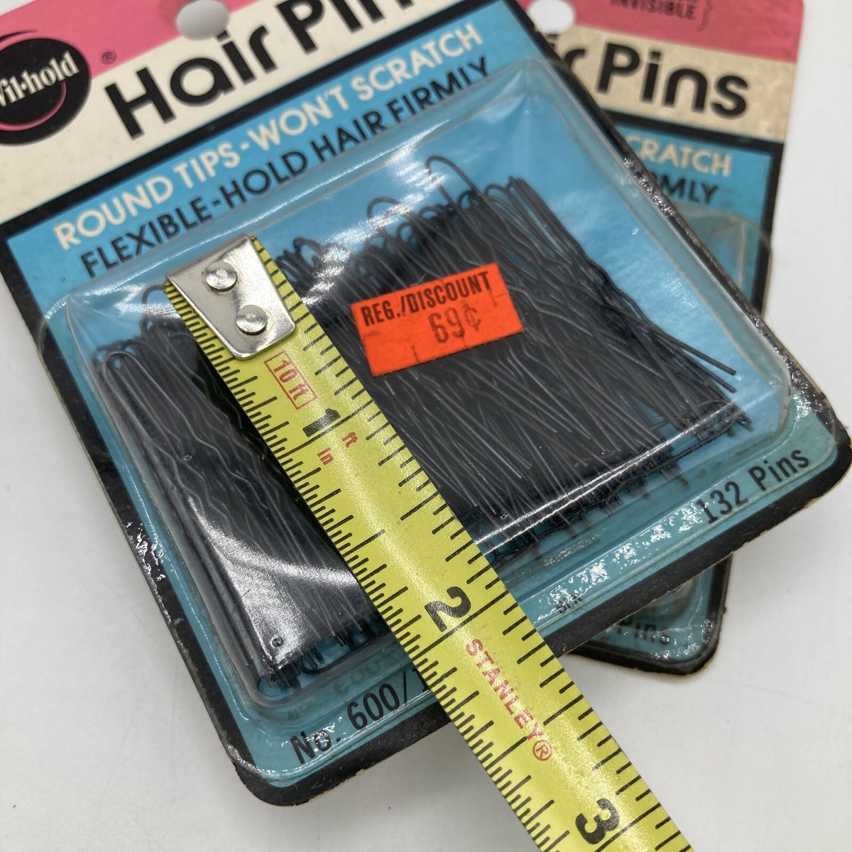 Wilhold Hair Pins Flexible Up Do Upsweeps 1 3/4 Inch Black Lot 264