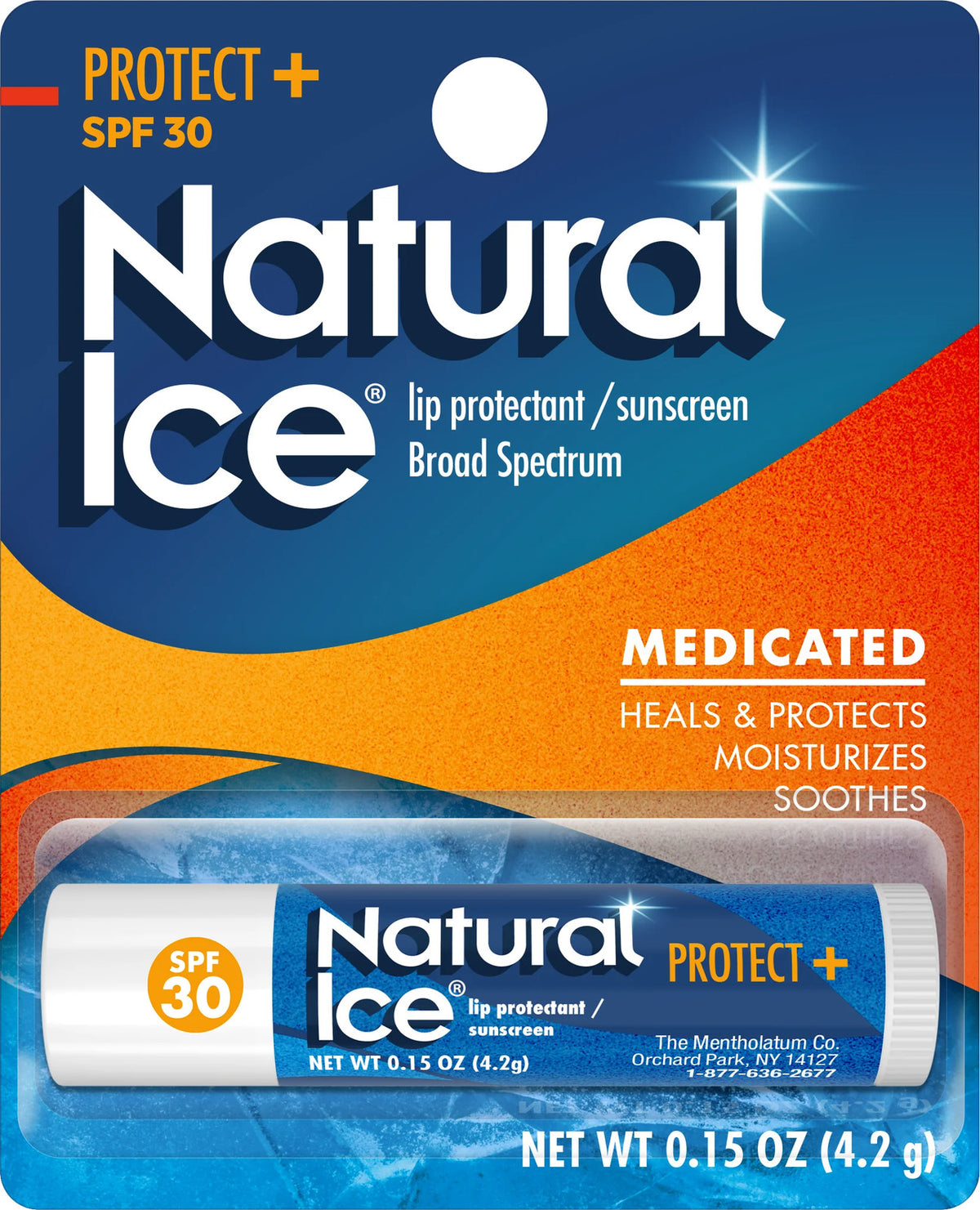 Medicated Lip Balm SPF 30 with Menthol - Soothing Cold Weather Protection 6 Pack