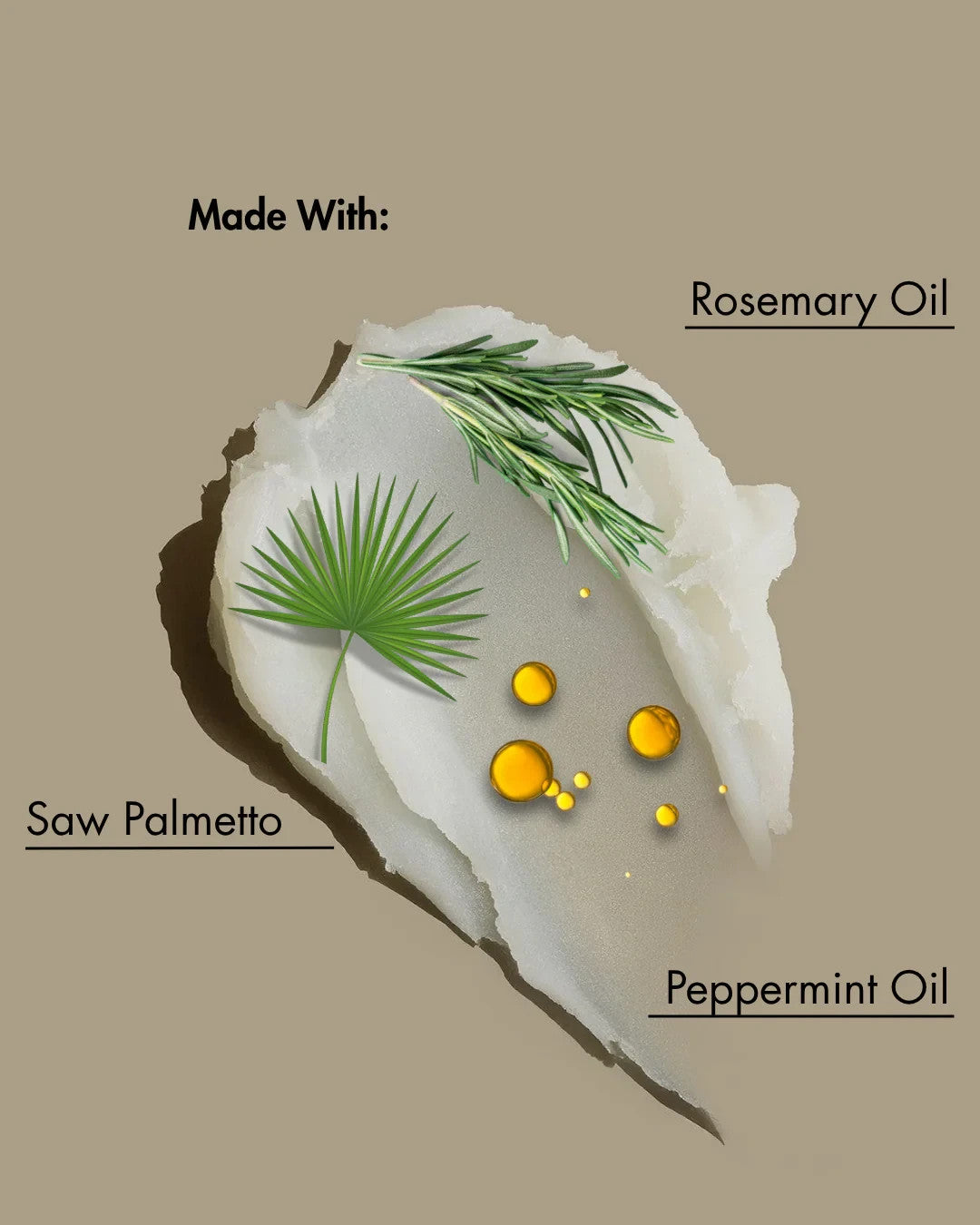 Hair Styling Mousse with Biotin & Rosemary for Soft, Shiny Hair - 8oz