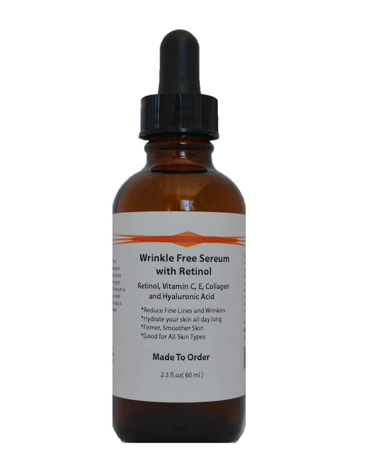 Wrinkle-Free Skin Serum with Retinol, Vitamin C, E, Collagen & Hyaluronic Acid