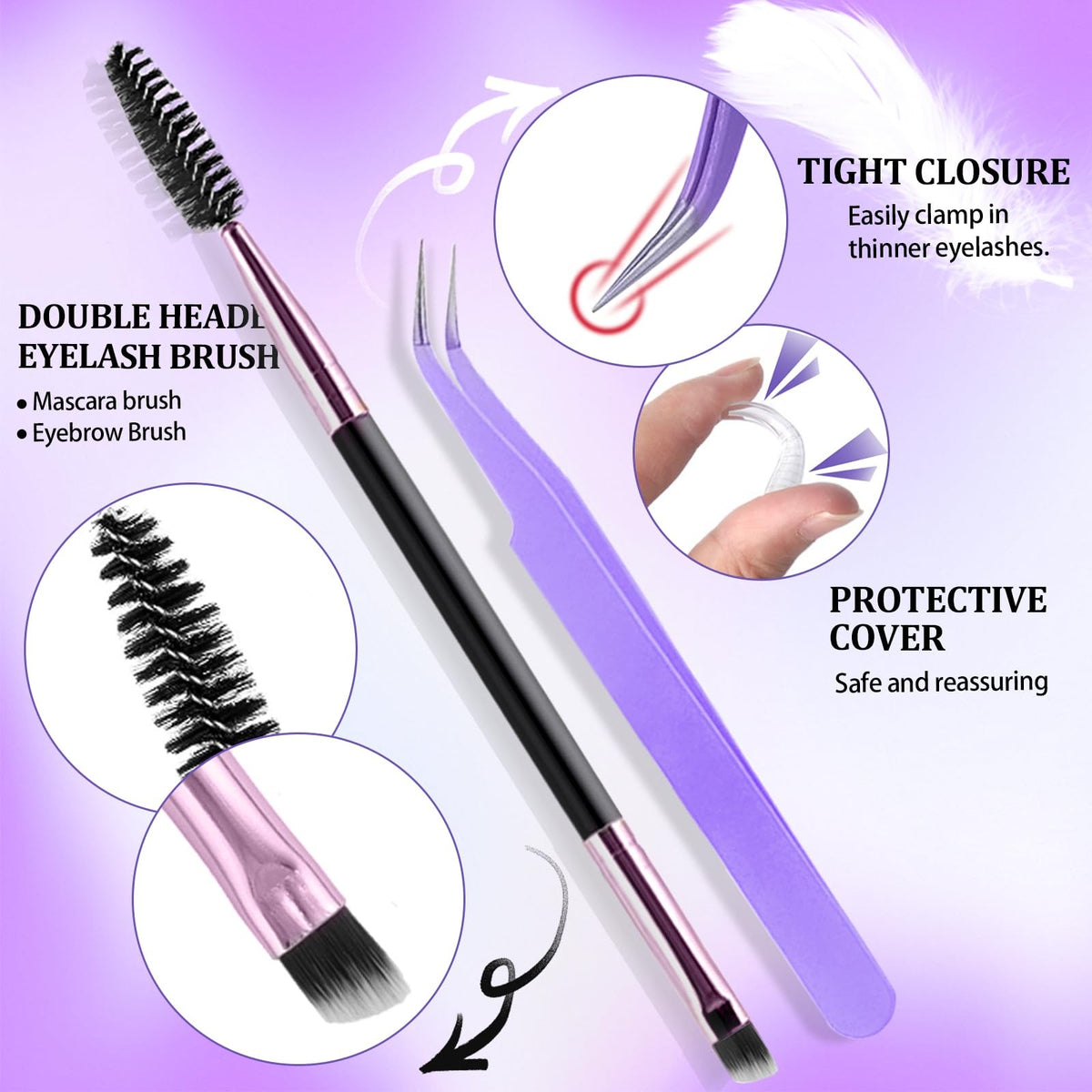DIY Lash Extension Kit 792 Pcs D Curl Individual Eyelashes with Tools