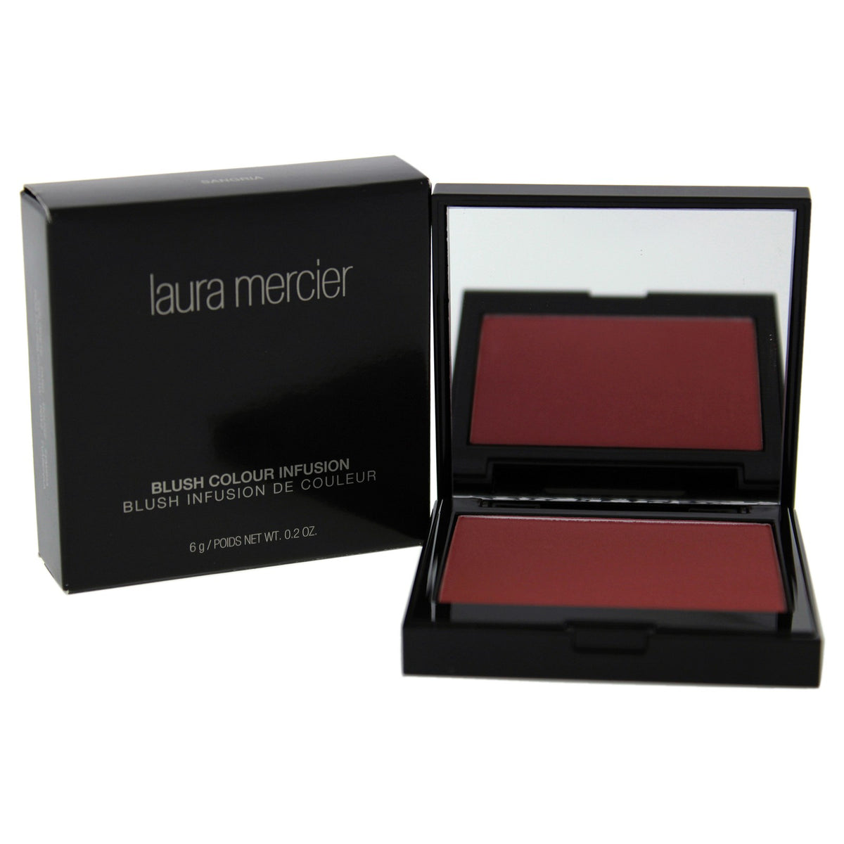 Long-Wear Sheer Powder Blush - Sangria, 0.2 oz, Natural Look