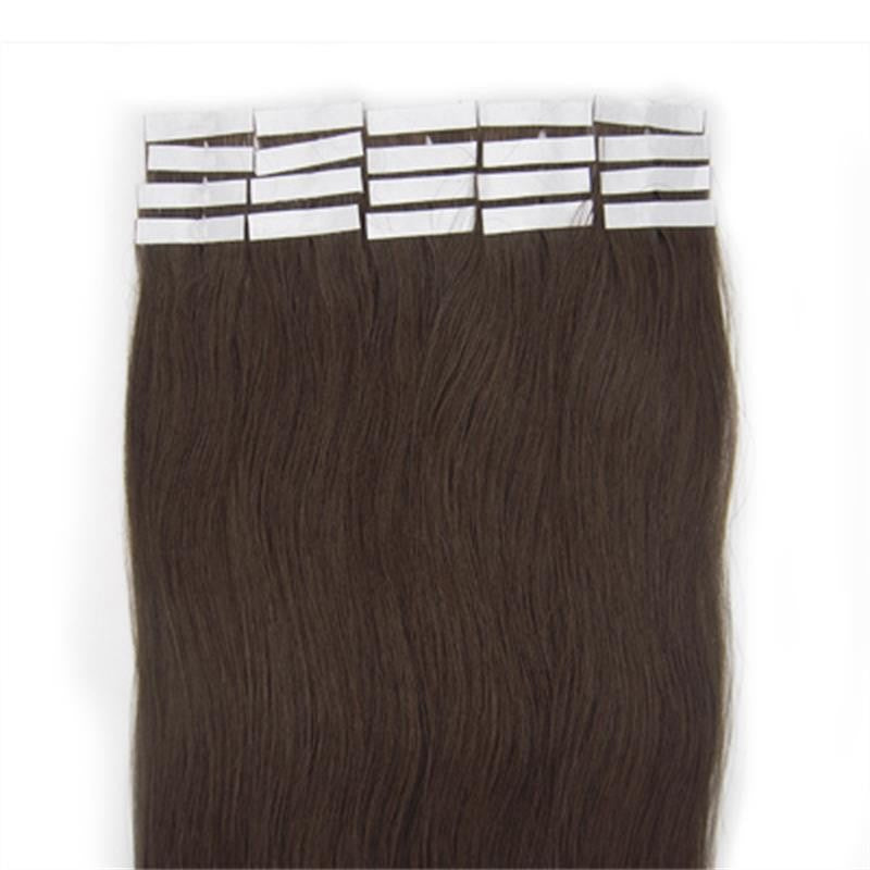 Remy Hair Tape-In Extensions Full Head 40pc Natural Straight Human Hair