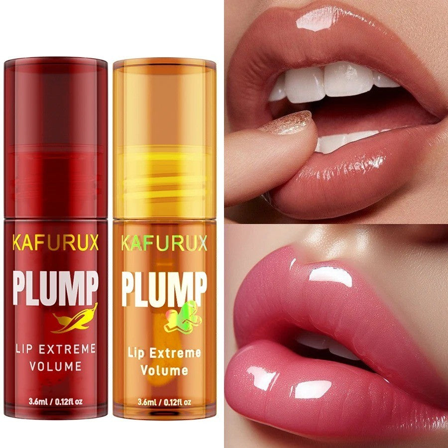 Lip Plumper Oil Gloss Set - Moisturizing Volumizing & Repair Serum