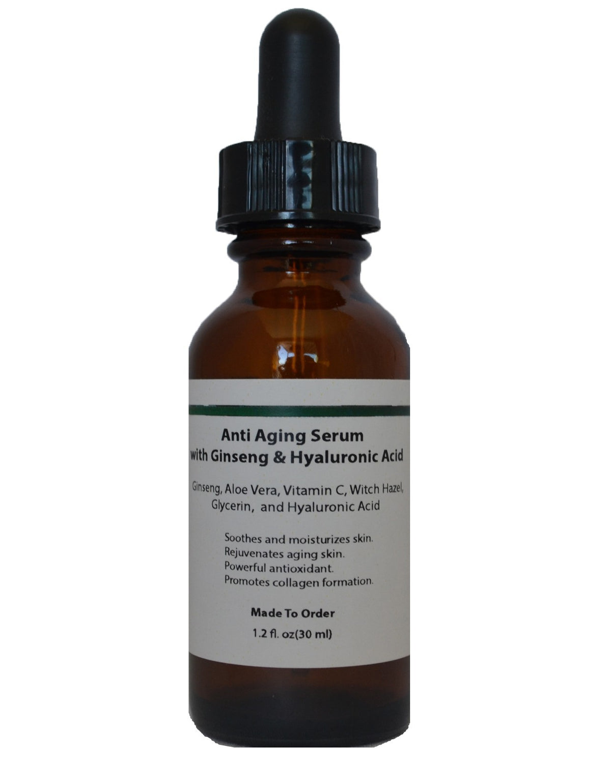 Anti Aging Serum with Ginseng Aloe Vera Hyaluronic Acid for Youthful Skin