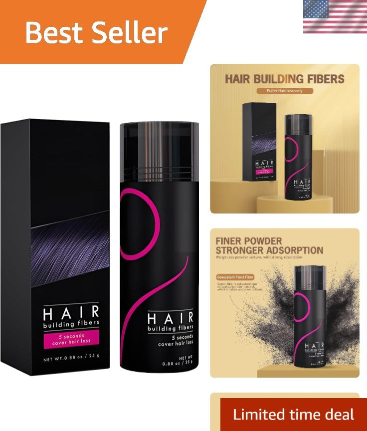 Dark Brown Hair Fibers for Thinning Hair