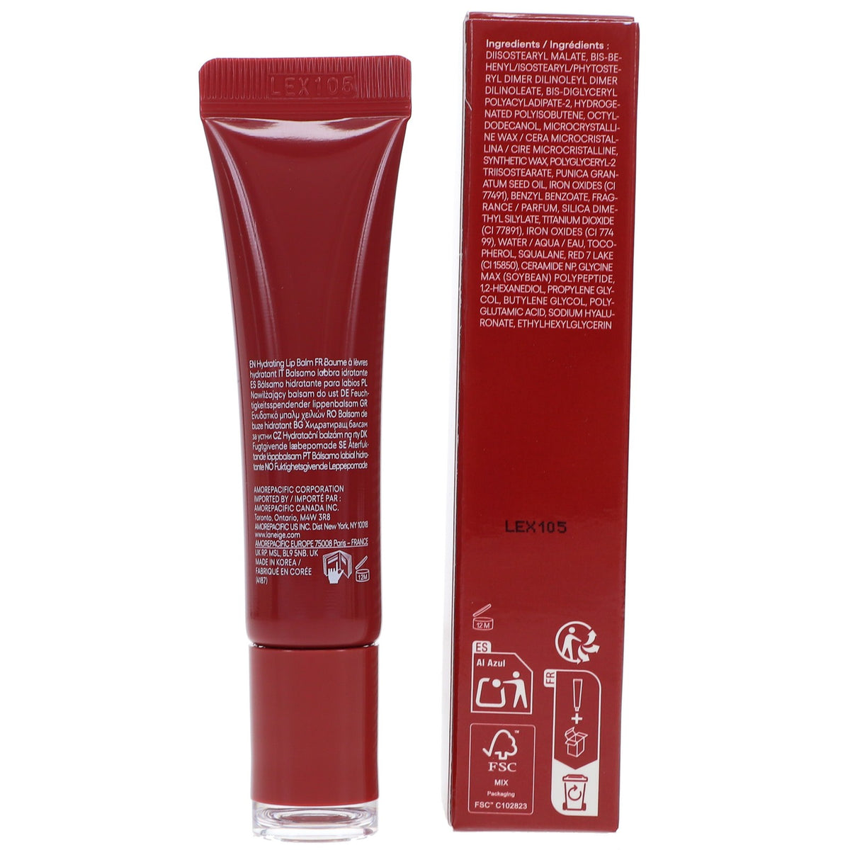 Lip Serum with Sheer Chocolate Tint and High-Gloss Finish - Hydrating Lip Gloss